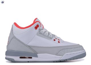 Meilleures Air Jordan 3 Retro (Gs) Gris (441140-101)