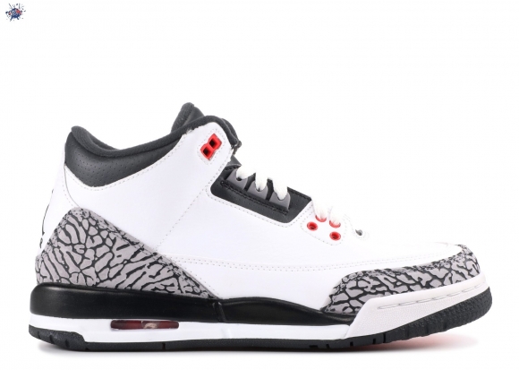 Meilleures Air Jordan 3 Retro (Gs) "Infrared 23" Blanc Noir Gris (398614-123)