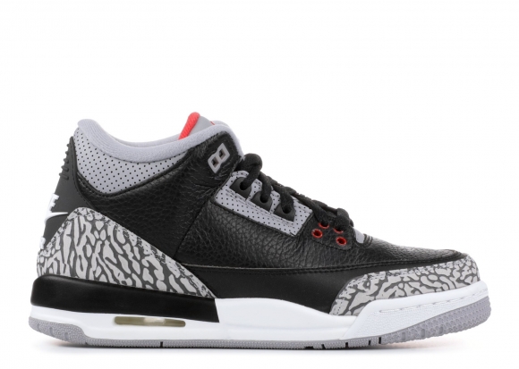 Meilleures Air Jordan 3 Retro Og Bg (Gs) "Black Cement" Noir Gris (854261-001)