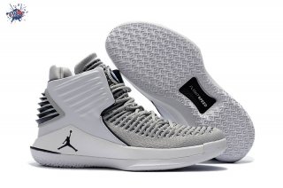 Meilleures Air Jordan 32 Gris Blanc Noir