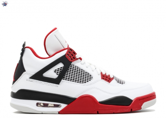 Meilleures Air Jordan 4 Retro "2012 Release" Blanc Rouge (308497-110)