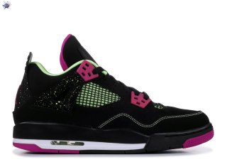 Meilleures Air Jordan 4 Retro 30Th (Gs) "Fuchsia" Noir Rose (705344-027)