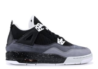 Meilleures Air Jordan 4 Retro (Gs) "Fear Pack" Noir Gris (626970-030)