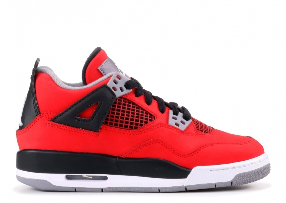 Meilleures Air Jordan 4 Retro (Gs) "Toro Bravo" Rouge Noir (408452-603)