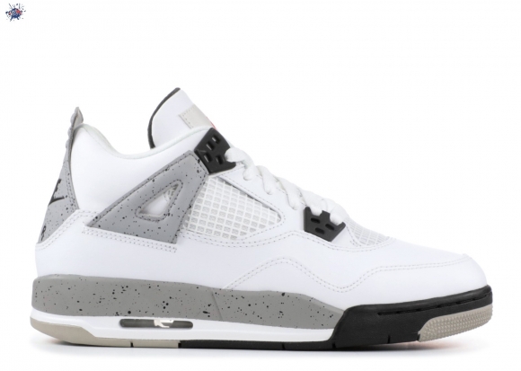 Meilleures Air Jordan 4 Retro Og Bg (Gs) "White Cement" Blanc Gris (836016-192)