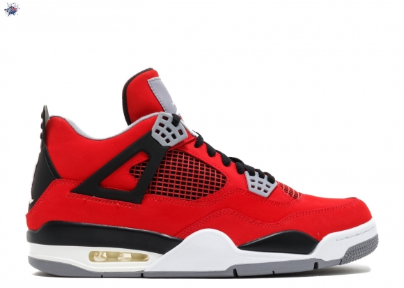 Meilleures Air Jordan 4 Retro "Toro Bravo" Rouge Noir (308497-603)