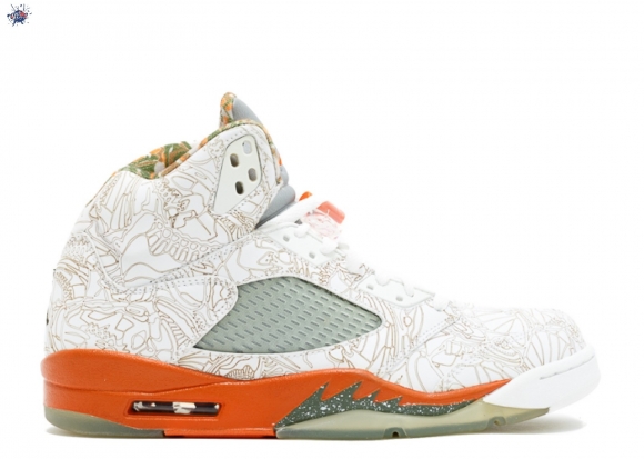 Meilleures Air Jordan 5 Ra "Laser" Blanc Orange (315749-131)