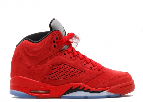 Meilleures Air Jordan 5 Retro Bg (Gs) "Rouge Suede" Rouge (440888-602)