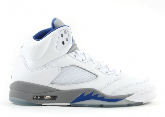 Meilleures Air Jordan 5 Retro Blanc Gris (136027-142)