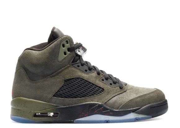 Meilleures Air Jordan 5 Retro "Fear Pack" Olive (626971-350)