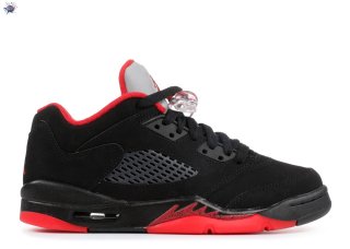 Meilleures Air Jordan 5 Retro Low (Gs) "Alternate 90" Noir Rouge (314338-001)