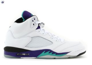 Meilleures Air Jordan 5 Retro Ls "Grape" Blanc Pourpre (314259-131)