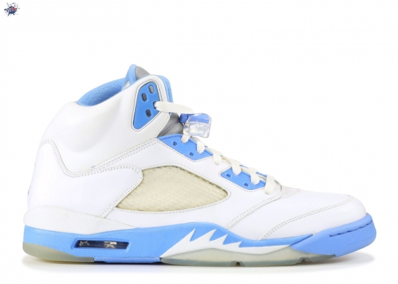 Meilleures Air Jordan 5 Retro "Motorsports" Blanc Bleu (63966-ln4)