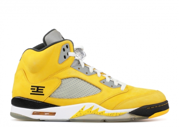 Meilleures Air Jordan 5 Retro T23 Sample "Tokyo "Jaune Toe"" Jaune (454783-701)