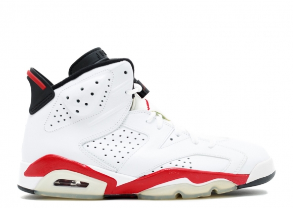 Meilleures Air Jordan 6 Retro "Bulls" Blanc Rouge (384664-102)