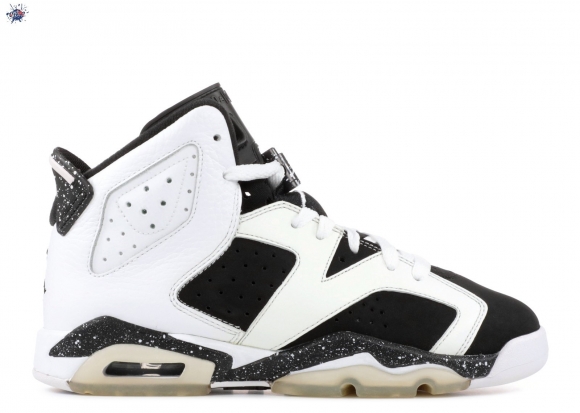 Meilleures Air Jordan 6 Retro (Gs) "Oreo" Blanc Noir (384665-101)