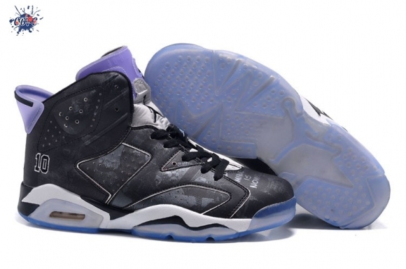 Meilleures Air Jordan 6 Retro X Slam Dunk Noir Pourpre