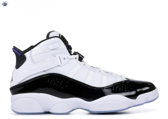 Meilleures Air Jordan 6 Rings "Concord" Blanc Noir (322992-151)