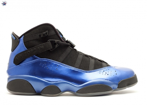 Meilleures Air Jordan 6 Rings "Foamposite" Bleu Noir (322992-002)