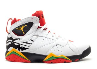 Meilleures Air Jordan 7 Retro Premio "Bin23" Blanc Noir Rouge (436206-101)