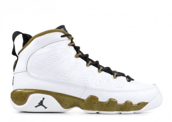 Meilleures Air Jordan 9 Retro Bg (Gs) "Statue" Blanc Vert (302359-109)