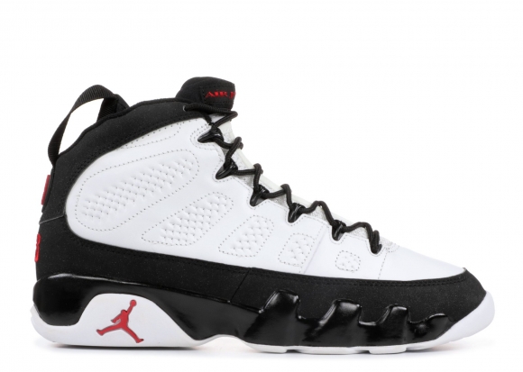 Meilleures Air Jordan 9 Retro Blanc Noir Rouge (302370-101)