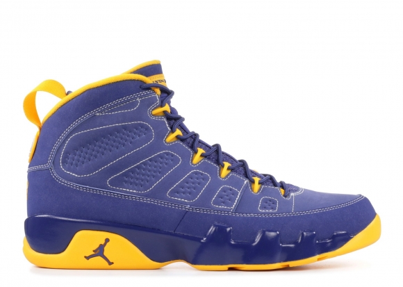 Meilleures Air Jordan 9 Retro "Calvin Bailey" Pourpre Jaune (302370-445)