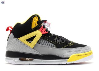 Meilleures Air Jordan Spiz'Ike (Gs) Noir Gris Jaune (317321-050)