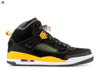 Meilleures Air Jordan Spiz'Ike Noir Jaune (317321-030)