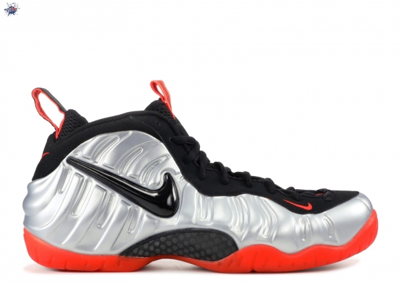 Meilleures Nike Air Foamposite Pro "Crimson" Argent Noir (624041-016)