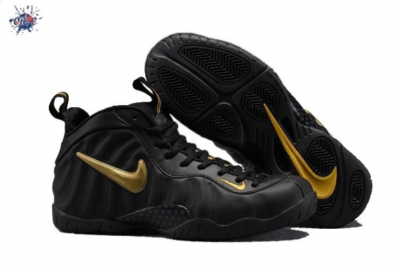 Meilleures Nike Air Foamposite Pro Noir Métallique Or