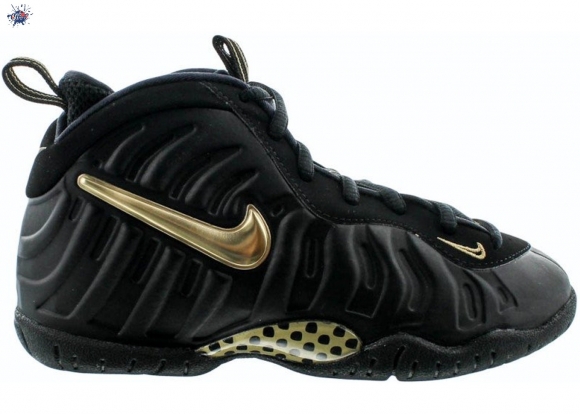 Meilleures Nike Air Foamposite Pro (Ps) Noir Or (843755-010)