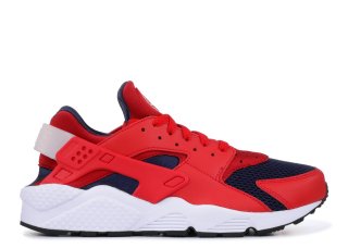 Meilleures Nike Air Huarache Rouge Noir Blanc (318429-611)