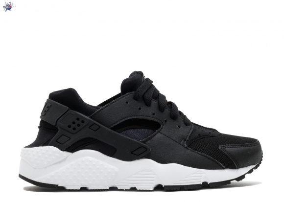 Meilleures Nike Air Huarache Run Gs Noir Blanc (654275-011)