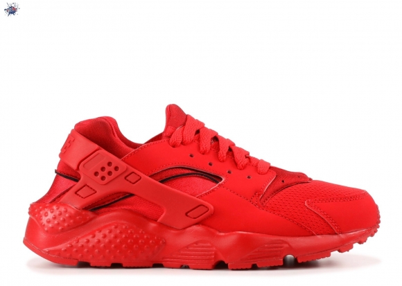 Meilleures Nike Air Huarache Run (Gs) "Triple Rouge" Rouge (654275-600)