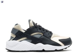 Meilleures Nike Air Huarache Run "Oatmeal" Noir Beige (634835-019)