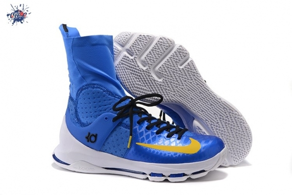 Meilleures Nike KD VIII 8 Elite Bleu Jaune