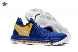 Meilleures Nike KD X 10 Bleu Argent Jaune