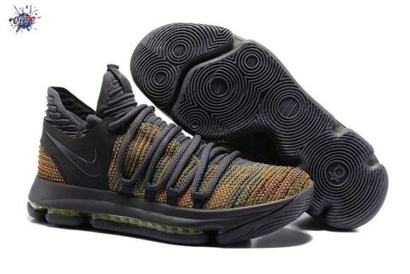 Meilleures Nike KD X 10 Foncé Gris Multicolore