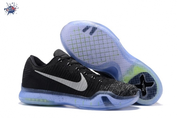 Meilleures Nike Kobe X 10 Elite Low Noir Argent