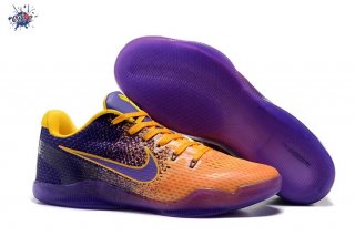 Meilleures Nike Kobe XI 11 Em Pourpre Jaune