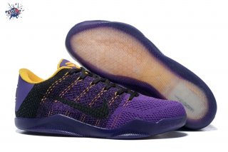 Meilleures Nike Kobe XI 11 Pourpre Noir Jaune