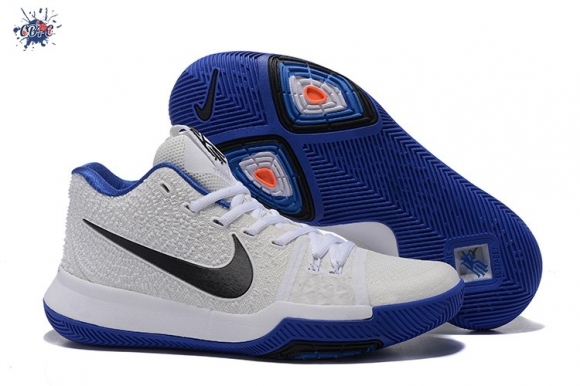 Meilleures Nike Kyrie Irving III 3 Blanc Bleu Noir