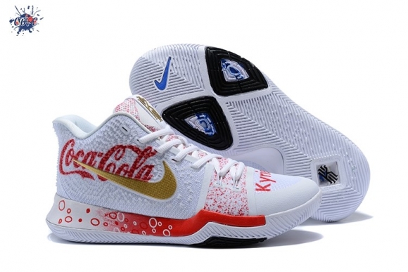 Meilleures Nike Kyrie Irving III 3 "Coca Cola" Blanc Rouge Bleu