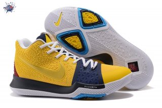 Meilleures Nike Kyrie Irving III 3 Jaune Marine Blanc