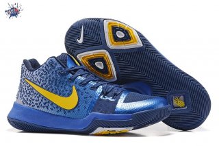 Meilleures Nike Kyrie Irving III 3 Marine Bleu Jaune