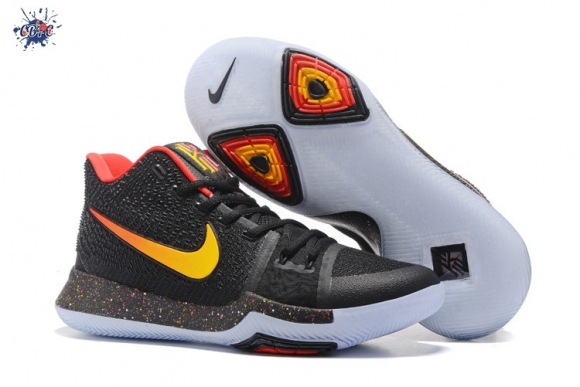 Meilleures Nike Kyrie Irving III 3 Noir Jaune Rouge