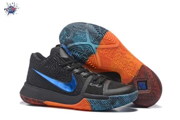 Meilleures Nike Kyrie Irving III 3 Noir Métallique Bleu