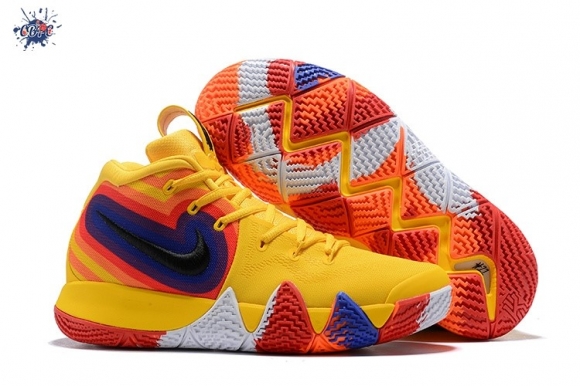 Meilleures Nike Kyrie Irving IV 4 "Starburst" Jaune Orange