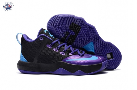 Meilleures Nike Lebron Ambassador IX 9 Noir Pourpre Bleu